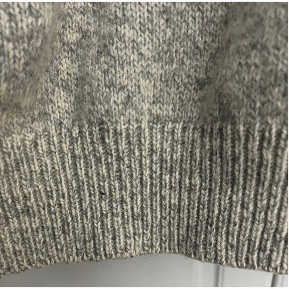 Vtg Eddie Bauer Men's Wool Blend Crewneck Sweater in Heathered Oatmeal Size XLT - Picture 4 of 7
